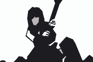 An MS-Paint version of the cover of The Pretenders' Last of the Independents album