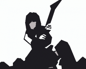 An MS-Paint version of the cover of The Pretenders' Last of the Independents album